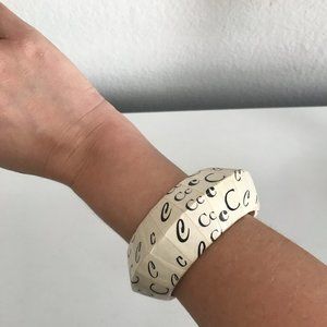 Vintage 'C' Large Bangle Bracelet